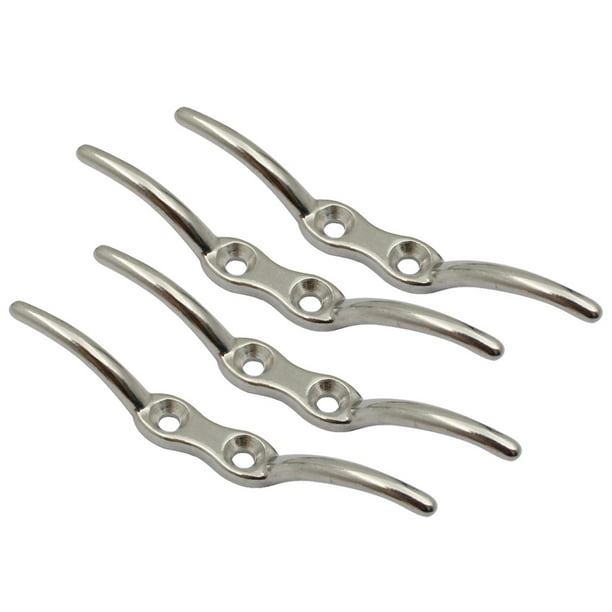 Speravity Abrazadera de cuerda de amarre para barcos, ganchos de asta de bandera de acero inoxidable 316, herrajes de lona extraíbles, cuerda de Type3 NO3