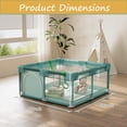 thumbnail image 5 of BEAUTYPEAK 48"x48" Large Baby Playpen Toddler Play Yard Fence for Boys and Girls, Pale Green, 5 of 7