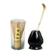 thumbnail image 2 of Japones Matcha Set Modern Tea Utensils Matcha Accessory Bamboo Matcha Batchis, Batcheador de cerámica y cuchara de bambú Negro, 2 of 9