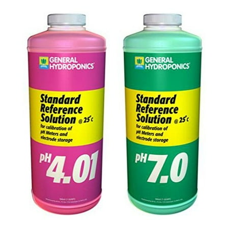 - general hydroponics ph 4.01 & ph 7.0 calibration solution kit, 1 quart