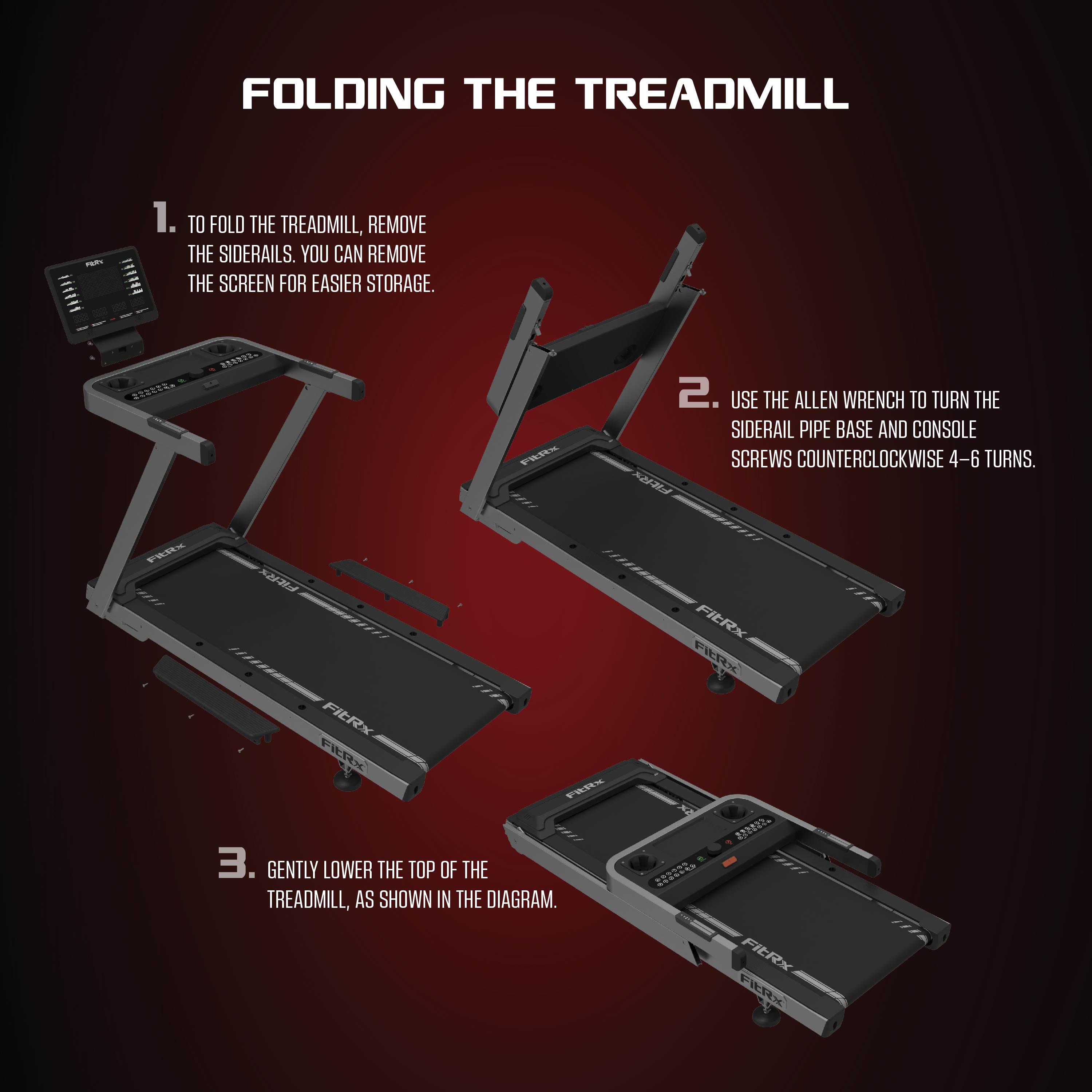 FitRx Velocity Folding Treadmill with Incline photo 4