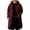 Wine, variant on FchengtaiS Men's Long Trench Coat Long Sleeve Single Breasted Hooded Overcoat Fall Winter Warm Jakcets