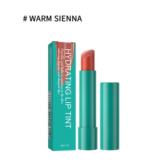 Alvantor Lipstick Shine Hydrating Tinted Lip Balm, Reduce Lip Lines and Smooth Lips, Warm Sienna 0.1oz