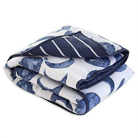 UPC: 0843474132545 | Burt s Bees Baby – Reversible Quilt Baby and Toddler Nursery Blanket Organic Cotton Shell & Polyester Fill (Hello Moon!)