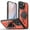 Red, variant on Case For IPhone 16/16Plus/16Pro/16Pro Max, Adjustable Ring Bracket Shell Magnetic Shockproof Bumper Cover
