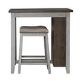 thumbnail image 5 of Liberty Furniture Brook Creek 3 Piece Kitchen Dining Counter Set Two Tone White, 5 of 5
