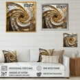 thumbnail image 4 of Designart "Serene Beige Pottery Spirals I" Abstract Spirals Floater Framed Canvas Prints, 4 of 5