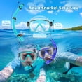 thumbnail image 2 of Set de Snorkel Honlanor para Adultos, Equipo para Buceo con Tubo Anti-fugas y Anti-vaho, 2 of 7