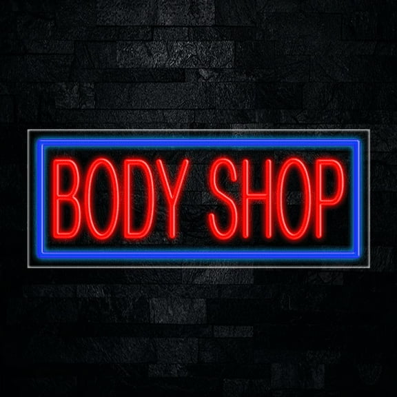 Body Shop LED Neon Sign 30"L x 12"H #31362
