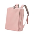 thumbnail image 2 of Mochila para ordenador portátil con cierre de cremallera, resistente al agua y a los arañazos. rosa, 2 of 9