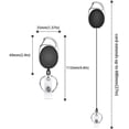 thumbnail image 4 of Viaky 12-Pack Retractable Badge Holder Black, ID Card Holders with Carabiner Belt Clip Convenient, 4 of 9