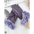 thumbnail image 4 of Luxtrada Winter Gloves Touchscreen Warm Thermal Soft Lining Elastic Cuff Texting Anti-Slip for Women (Purple), 4 of 8