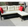 thumbnail image 4 of 2 Outdoor Patio With More Vivid Beige Cushions Furniture : Sectional Sparkling, 4 of 7