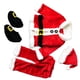 thumbnail image 1 of Qarigey Conjunto de traje de Papá Noel para niños pequeños, decoración de ropa interesante, vestido de Navidad adorable, trajes de Disfraces de disfraces, 1 of 6