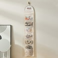 thumbnail image 3 of Yesbay Wall-mounted Storage Bag Multi Mesh Pockets Hair Rope Hairpins Socks Underwear Storage Pouch Home Dorm Back of The Door Hanging Organizer, 3 of 7
