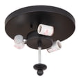 thumbnail image 2 of Meyda Tiffany 159466 Craftsman Target 3 Light 18" Wide Flush Mount Ceiling Fixture - Black, 2 of 7