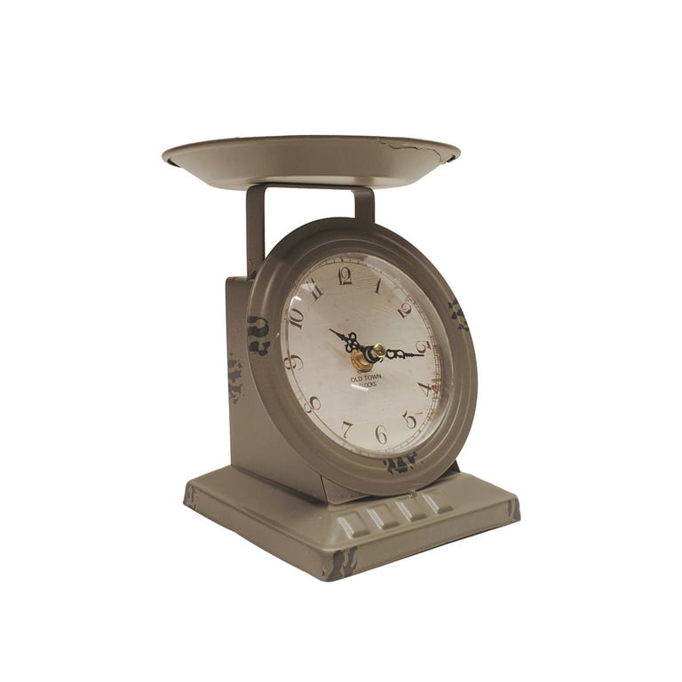 Vintage Food Scale Kitchen Countertop Island Clock Farmhouse Tabletop Home Decor Vintage Food Scale Kitchen Countertop Island Clock Farmhouse Tabletop Home Decor