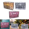 thumbnail image 1 of 100 Uds. Adornos para árboles, decoraciones decorativas inastillables para fiestas de vacaciones + 100 Uds., adornos para árboles de Navidad, adornos para árboles de Navidad para W EstiloR BLESIY Colgantes Bolas, 1 of 8