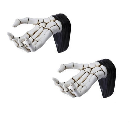 

Zenghuiiii Skeleton Hand Key Holder Wall Mounted Multifunctional Wall Hooks Resin Skeleton Hand Wall Hooks Gothic Home Decor For Entryway Bedroom Kitchen 2PCS Color Photography