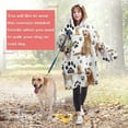 thumbnail image 4 of Golden Retriever Wearable Oversized Blanket,Wearable Blanket Hoodie for Adults,Cozy Hooded Blankets with Super Pockets,Super Warm Fuzzy Pullover for Women & Men, 4 of 6