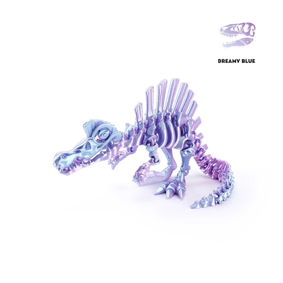 1pc 3D Printed Dinosaur Movable Echinosaurus Figurine Dragons Bone Model Desktop Craft Ornament Creative Novelty Gifts