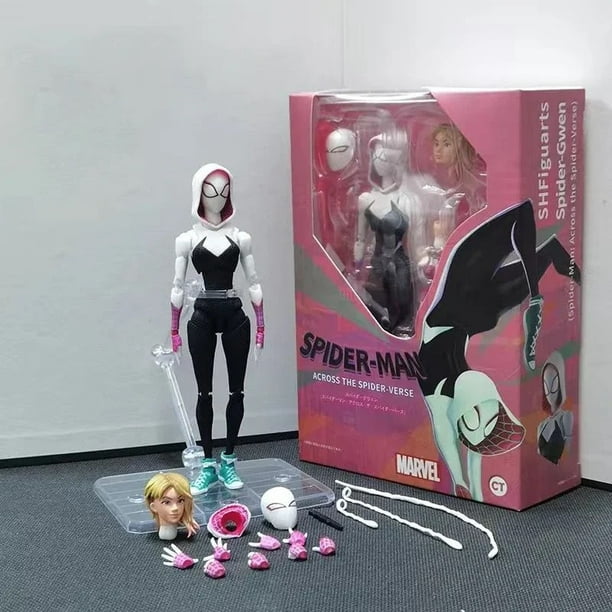 Figuras de accion de Spider man Shf Figuarts Miles Morales Gwen figura de Gwen Spider Woman figura de Spiderman modelo de PVC juguetes para
