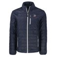 thumbnail image 2 of Men's Cutter & Buck Navy Athletics Big & Tall Rainier PrimaLoft- Eco Insulated Full-Zip Hoodie Puffer Jacket, 2 of 3