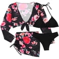 thumbnail image 4 of 1 Juego de traje de baño de dos piezas, trajes de baño de dos piezas para mujer, trajes de baño para mujer, vestidos de baño para playa, talla XL, 4 of 7