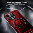 thumbnail image 4 of ShellTech for iPhone 14 Pro case Compatibe with Mag  Safe compatibility and a 360-degree rotatable ring stand feature,Red, 4 of 6