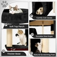thumbnail image 5 of NINESHI 58" Cat Tree Large Cat Tower Condo w/ Multi-Level Scratching Post for All Indoor Cats, Black, 5 of 7