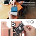 thumbnail image 3 of for Samsung Galaxy A32 5G (Not 4G) Wallet Case with Card Holder,PU Leather Kickstand Card Slots Case Double Magnetic Clasp Durable Shockproof Cover for Samsung Galaxy A32 5G Rose Gold-SK, 3 of 15