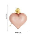 thumbnail image 4 of Cheapark Sparkling Heart-Shaped Hanging Ornaments - Shatterproof Lightweight Baubles for Valentine's Day, Wedding Anniversary & Christmas Tree Decor, Romantic Hanging Accents, 4 of 6