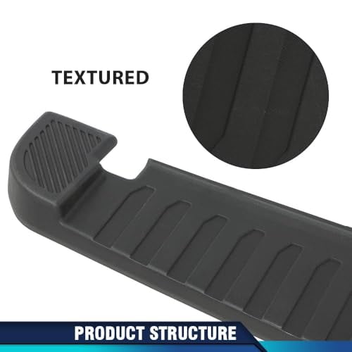 PIT66 Rear Bumper Top Step Pad Cover w/Tow & Park Aid Compatible with Ford F150 2015 2016 2017 2018 2019 2020 (Sensors not Included) HL3Z17B807BB, FO1191143