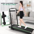 thumbnail image 2 of Simpfree Walking Pad with 6% Incline,3 in 1 Under Desk Treadmill with Height-Adjustable Desk 300lbs Capacity,Foldable Treadmill with Adjustable Handle,Touch Screen Remote Control,2s Folding,0.5-7.5mp, 2 of 7