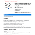 thumbnail image 2 of Front Tie Rod End and Sway Bar Link Kit 6 Piece - Compatible with 2005 - 2009 Buick LaCrosse 2006 2007 2008, 2 of 2