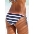 thumbnail image 4 of LASCANA Women's Striped Cheeky Bikini Swimsuit Bottom, 4 of 6