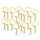 thumbnail image 3 of 20 Piezas de Llavero de Llavero BULK Split Open Accesorios de Joyería de Cadena Extensible - 28 Diámetro, Oro / Platino dorado BLESIY llaveros con cadena, 3 of 8