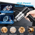 thumbnail image 3 of 120W Cordless Handheld Vacuum Cleaner, 9KPa Strong Suction Rechargeable Mini Vacuum for Car & Home, with HEPA Filter, 3 Nozzles and Storage Bag, 3 of 19