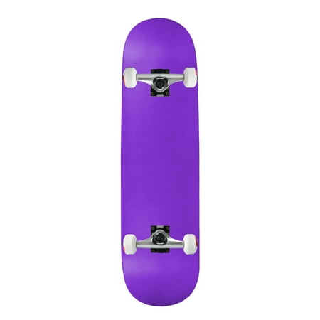 Moose Complete Skateboard Neon Purple 8.0  Silver/White Assembled price history on PriceWatchPro