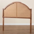 thumbnail image 6 of Pemberly Row Wood & Rattan Queen Size Headboard in Ash Walnut, 6 of 8