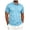 Light Blue, variant on Akiihool Mens Dress Polo Shirts Men's Modern Fit Short Sleeve Polo Shirt Summer Polo Shirts (Light Blue,L)