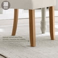thumbnail image 4 of Brax Dining Chair with Upholstered Back and Wood Base – Set of 2 for Dining Room – Modern Chairs in Natural White Sand, Leick Home, 214452, 4 of 11