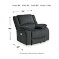 thumbnail image 3 of Signature Design by Ashley Draycoll Contemporary Power Rocker Recliner, Dark Gray, 3 of 3
