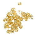 thumbnail image 5 of Unique Bargains 50 Hair Cuffs Dreadlock Hollow-out Dreadlock Hair Clips Gold Tone, 5 of 5