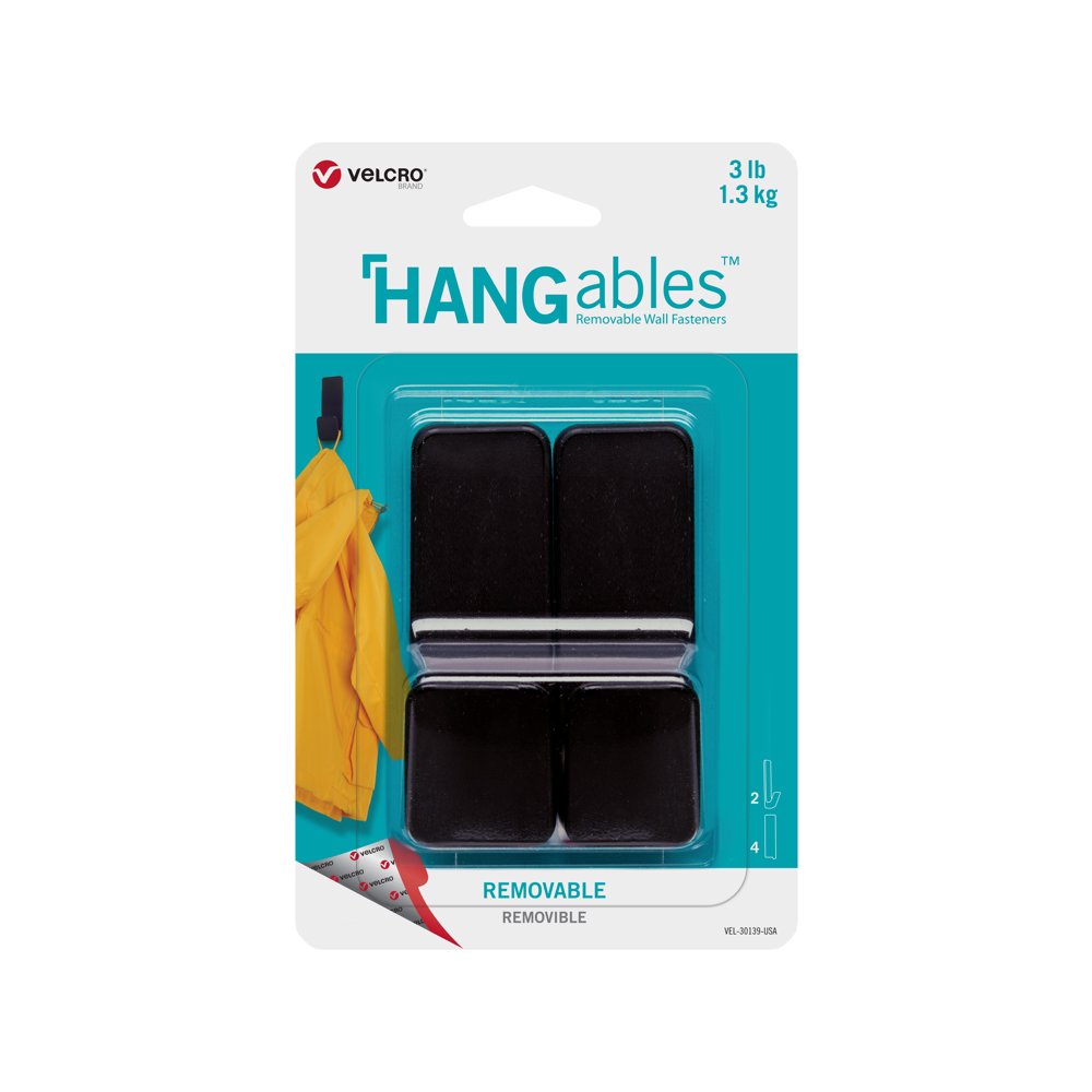 VELCRO Brand HANGables Removable Wall Hooks EasytoRemove Wall