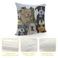 thumbnail image 4 of Cute Dogs Pillow Cover Animals Funny Curious Cartoon Dogs Lover Colorful Decorative Pillow Case Home Decor Square Pillowcase, 4 of 5