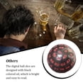 thumbnail image 2 of thinsony Multi-sided Polyhedral Dice Tabletop Teaching Board Game Props Smooth Surface Round Good Balance Table Board Role for Club Red Red Paint, 2 of 5