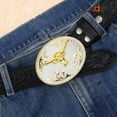 thumbnail image 7 of SUOSDEY Western Belt Buckle for Men Women Rodeo Texas Longhorn Bull Cowboy Cowgirl Belt Buckle, 7 of 7