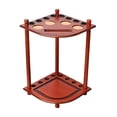 thumbnail image 1 of koolsoo Support de Queue de Billard pour Queues et Balles 8 Trous Support de Canne à Billard avec Boisson Rouge, 1 of 8