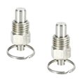 thumbnail image 4 of 2Pcs Spring Plungers Pull Ring Stainless Steel Short Retractable Spring Plungers, 4 of 5